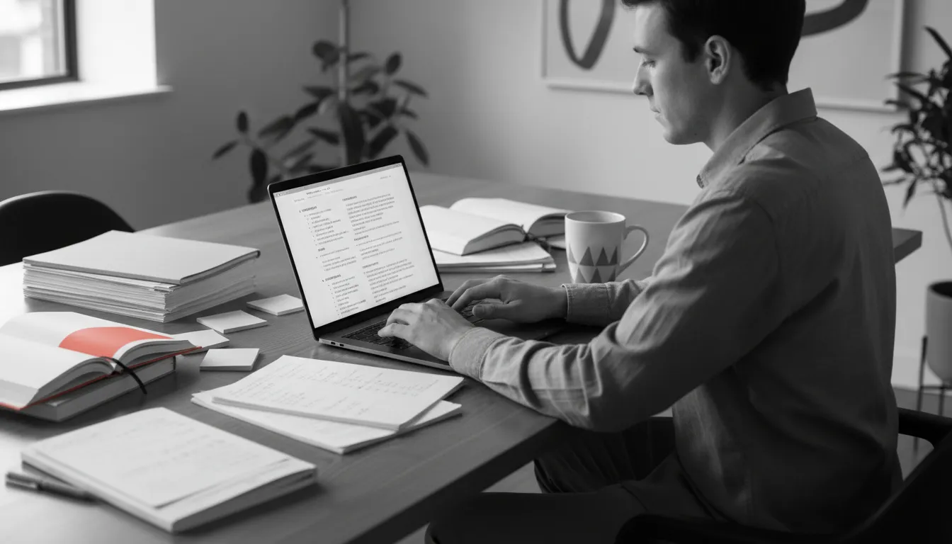 Analyste digital observant comment une IA cite des sources dans une réponse générative — visibilité GEO et extraction IA