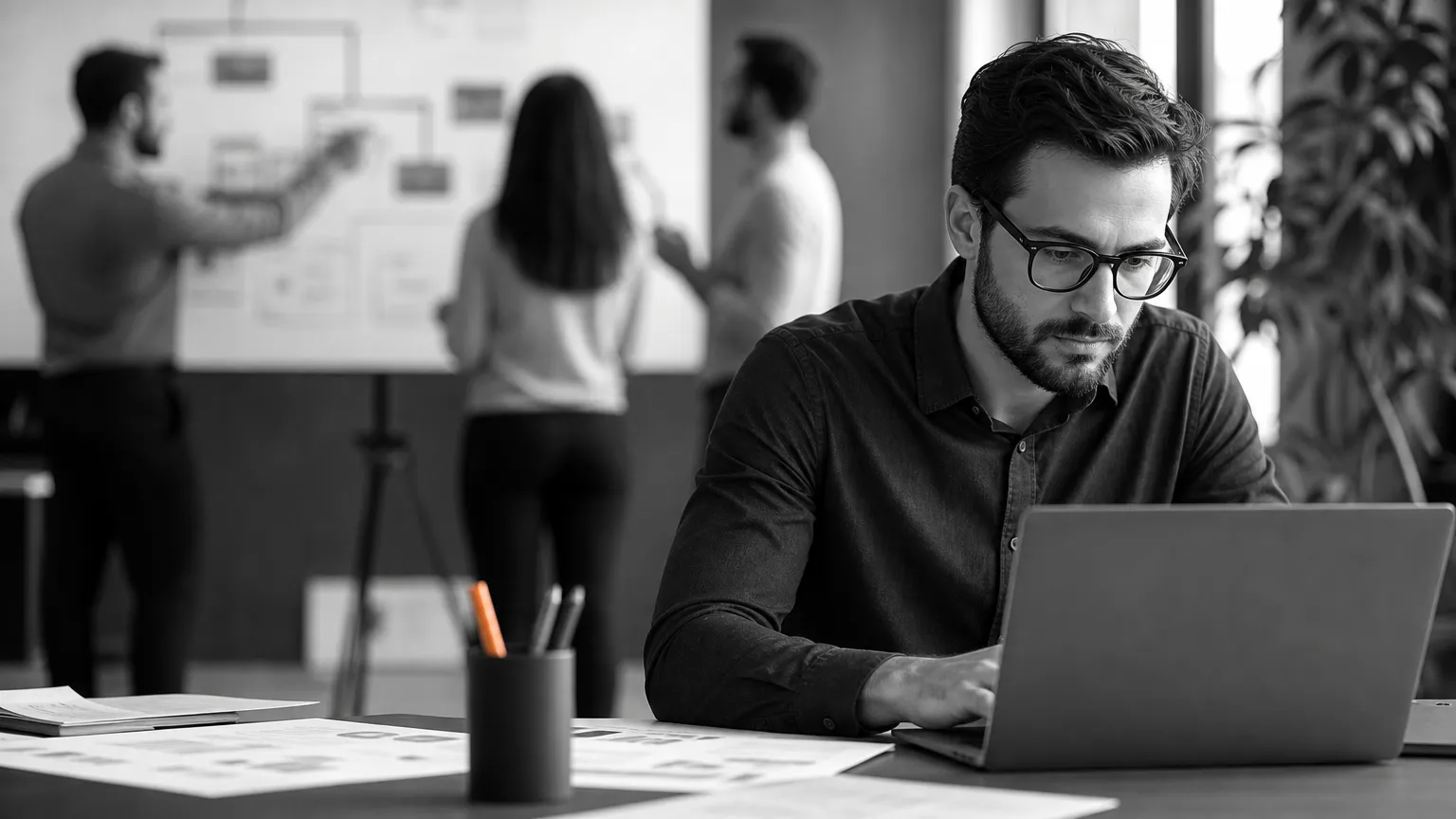 Collaborateur prêt pour l'IA dans une organisation encore en transition