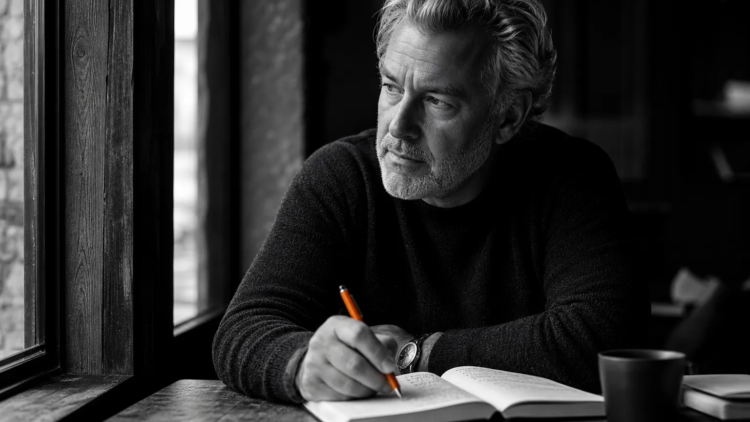 Expert réfléchissant à la perspective qui nourrit son leadership d'opinion